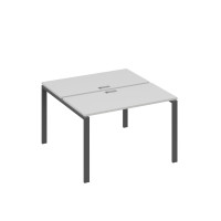 Станция 2х120 рабочая с металлокаркасом UNO серый / металлокаркас антрацит А4 А1 170 СЕ