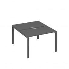 Рабочая станция на металлокаркасе UNO (2х120) антрацит премиум / металлокаркас антрацит А4 А1 173 АР