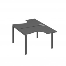 Рабочая станция опоры UNO столы (2х120) Классика антрацит премиум / металлокаркас антрацит А4 А1 180 АР