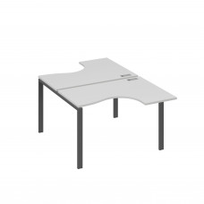 Рабочая станция опоры UNO столы (2х120) Классика серый / металлокаркас антрацит А4 А1 180 СЕ