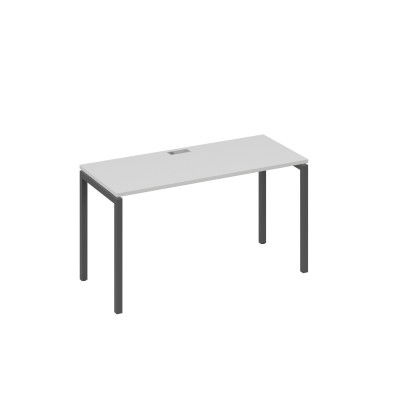 Стол письменный на металлокаркасе DUE серый / металлокаркас антрацит А4 А2 004 СЕ