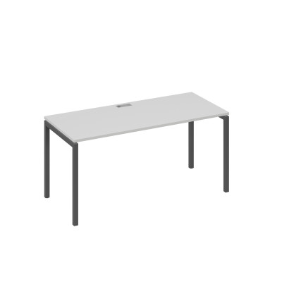 Стол письменный на металлокаркасе DUE серый / металлокаркас антрацит А4 А2 015 СЕ