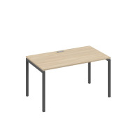 Стол письменный на металлокаркасе DUE дуб скандинавский / металлокаркас антрацит А4 А2 024 ДК