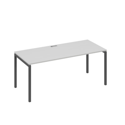 Стол письменный на металлокаркасе DUE серый / металлокаркас антрацит А4 А2 026 СЕ