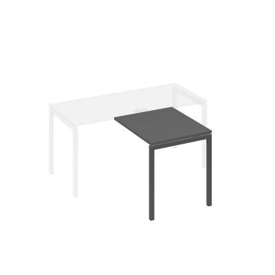 Брифинг-приставка на металлокаркасе DUE антрацит премиум / металлокаркас антрацит А4 А2 073 АР