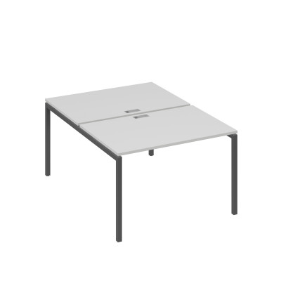 Рабочая станция (2х120) на каркасе DUE серый / металлокаркас антрацит А4 А2 176 СЕ