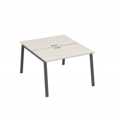 Рабочая станция 2х120 с металлокаркасом TRE дуб / металлокаркас антрацит А4 А3 173 ДШ