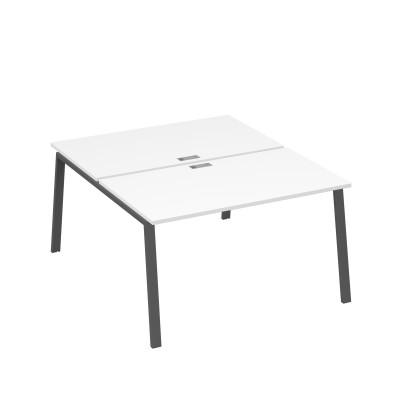 Рабочая станция каркас TRE 2х140 офисная белый премиум / металлокаркас антрацит А4 А3 177 БП
