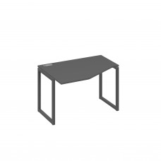 Стол "Техно" на металлокаркасе QUATTRO эргономичный левый антрацит премиум / металлокаркас антрацит А4 А4 051 АР
