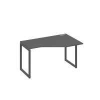 Стол правый "Техно" эргономичный металлокаркас QUATTRO антрацит премиум / металлокаркас антрацит А4 А4 054 АР