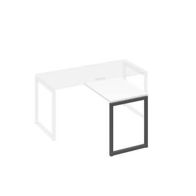 Брифинг-приставка опоры QUATTRO белый премиум / металлокаркас антрацит А4 А4 071 БП