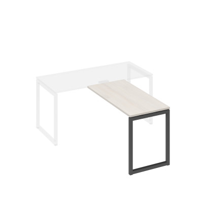 Брифинг-приставка металлокаркас QUATTRO дуб / металлокаркас антрацит А4 А4 072 ДШ