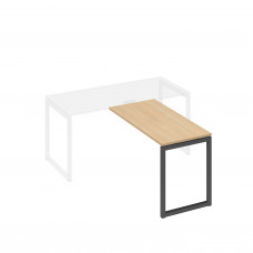 Брифинг-приставка металлокаркас QUATTRO натуральный дуб / металлокаркас антрацит А4 А4 072 НД