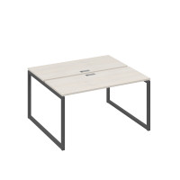 Станция (2х140) офисная с металлокаркасом QUATTRO дуб / металлокаркас антрацит А4 А4 171 ДШ