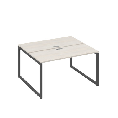 Станция (2х140) офисная с металлокаркасом QUATTRO дуб / металлокаркас антрацит А4 А4 171 ДШ