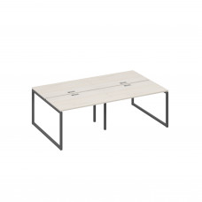 Станция на металлокаркасе QUATTRO 4х120 офисная дуб / металлокаркас антрацит А4 А4 173-2 ДШ