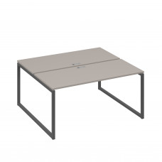 Рабочая станция (2х160) с опорами QUATTRO мокко премиум / металлокаркас антрацит А4 А4 175 МП