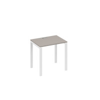 Стол письменный на металлокаркасе UNO мокко премиум / металлокаркас белый А4 Б1 001 МП