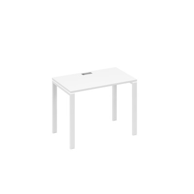 Стол письменный на металлокаркасе UNO белый премиум / металлокаркас белый А4 Б1 002 БП