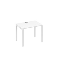 Стол письменный на металлокаркасе UNO белый премиум / металлокаркас белый А4 Б1 012 БП