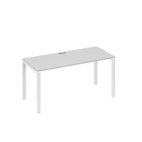 Стол письменный на металлокаркасе UNO серый / металлокаркас белый А4 Б1 015 СЕ