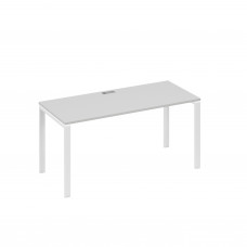 Стол письменный на металлокаркасе UNO серый / металлокаркас белый А4 Б1 015 СЕ