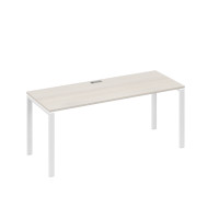 Стол письменный на металлокаркасе UNO дуб / металлокаркас белый А4 Б1 016 ДШ