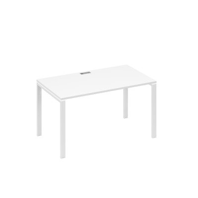 Стол письменный на металлокаркасе UNO белый премиум / металлокаркас белый А4 Б1 024 БП