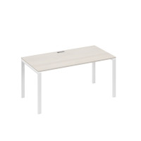 Стол письменный на металлокаркасе UNO дуб / металлокаркас белый А4 Б1 025 ДШ