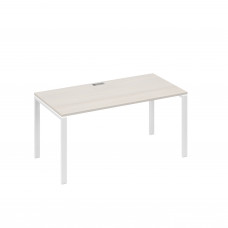 Стол письменный на металлокаркасе UNO дуб / металлокаркас белый А4 Б1 025 ДШ