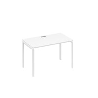 Стол письменный на металлокаркасе DUE белый премиум / металлокаркас белый А4 Б2 013 БП