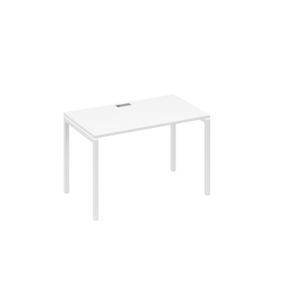 Стол письменный на металлокаркасе DUE белый премиум / металлокаркас белый А4 Б2 013 БП