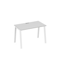 Стол письменный на металлокаркасе TRE серый / металлокаркас белый А4 Б3 013 СЕ
