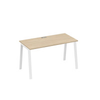 Стол письменный на металлокаркасе TRE дуб скандинавский / металлокаркас белый А4 Б3 014 ДК