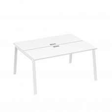 Станция 2х160 рабочая с металлокаркасом TRE белый премиум / металлокаркас белый А4 Б3 172 БП