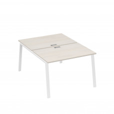 Станция (2х120) рабочая с металлокаркасом TRE дуб / металлокаркас белый А4 Б3 176 ДШ