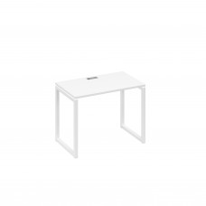 Стол письменный на металлокаркасе QUATTRO белый премиум / металлокаркас белый А4 Б4 002 БП
