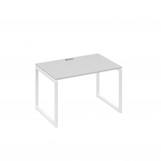 Стол письменный на металлокаркасе QUATTRO серый / металлокаркас белый А4 Б4 023 СЕ