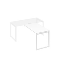 Брифинг-приставка на металлокаркасе QUATTRO белый премиум / металлокаркас белый А4 Б4 074 БП