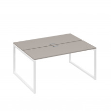 Рабочая станция каркасе QUATTRO (2х160) мокко премиум / металлокаркас белый А4 Б4 172 МП