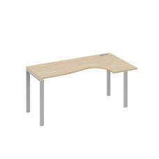 Стол эргономичный "Классика" правый на металлокаркасе UNO дуб скандинавский / металлокаркас серый А4 С1 036 ДК