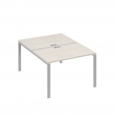 Станция рабочая 2х120 на металлокаркасе UNO дуб / металлокаркас серый А4 С1 176 ДШ