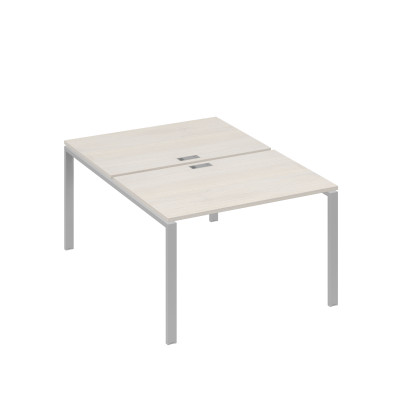 Станция рабочая 2х120 на металлокаркасе UNO дуб / металлокаркас серый А4 С1 176 ДШ