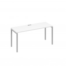 Стол письменный на металлокаркасе DUE белый премиум / металлокаркас серый А4 С2 005 БП