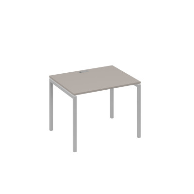 Стол письменный на металлокаркасе DUE мокко премиум / металлокаркас серый А4 С2 022 МП