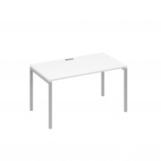 Стол письменный на металлокаркасе DUE белый премиум / металлокаркас серый А4 С2 024 БП