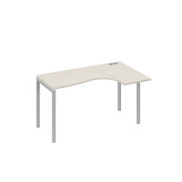 Стол правый "Классика" на металлокаркасе DUE эргономичный дуб / металлокаркас серый А4 С2 034 ДШ