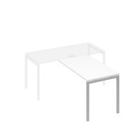 Брифинг-приставка каркас DUE металлический белый премиум / металлокаркас серый А4 С2 074 БП