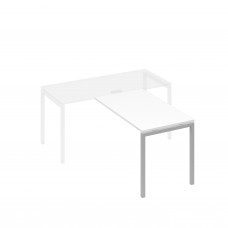 Брифинг-приставка каркас DUE металлический белый премиум / металлокаркас серый А4 С2 074 БП