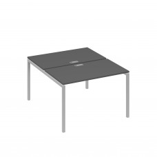 Рабочая станция на металлокаркасе DUE (2х120) антрацит премиум / металлокаркас серый А4 С2 173 АР